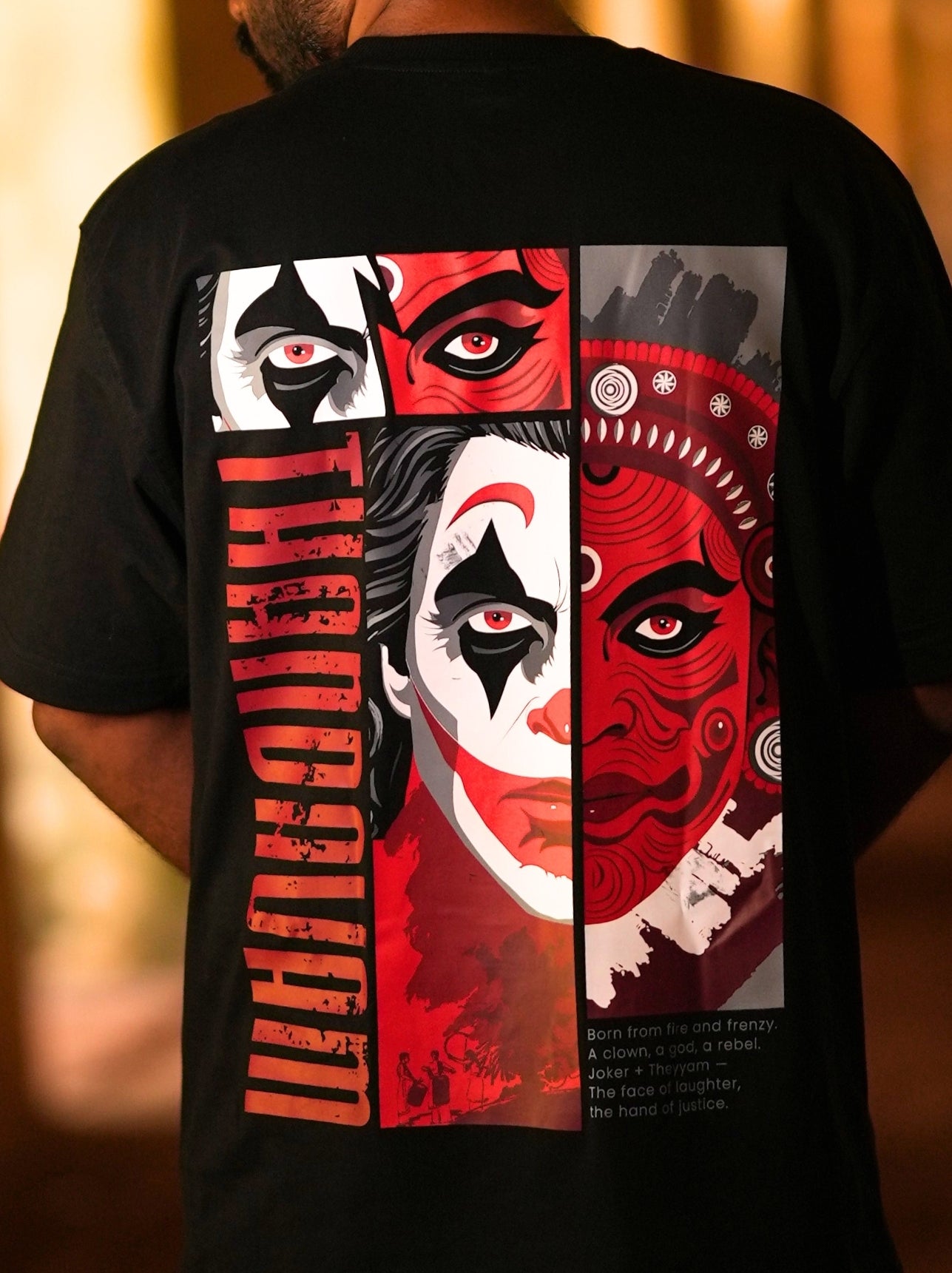 Theyyam X Joker Oversized T-shirt