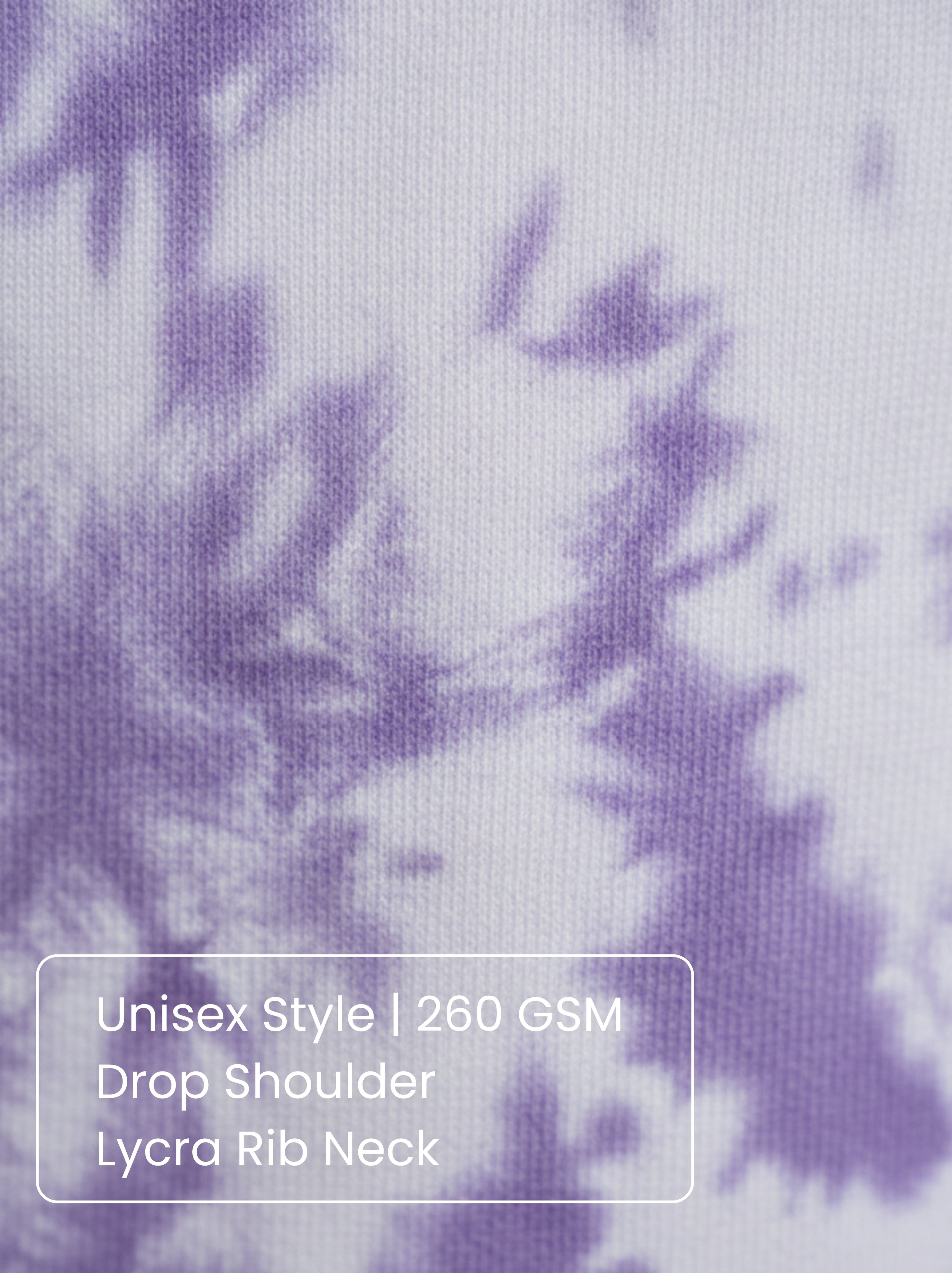 White Lavender | Unisex Tie-Dye Oversized T-Shirt