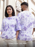 White Lavender | Unisex Tie-Dye Oversized T-Shirt