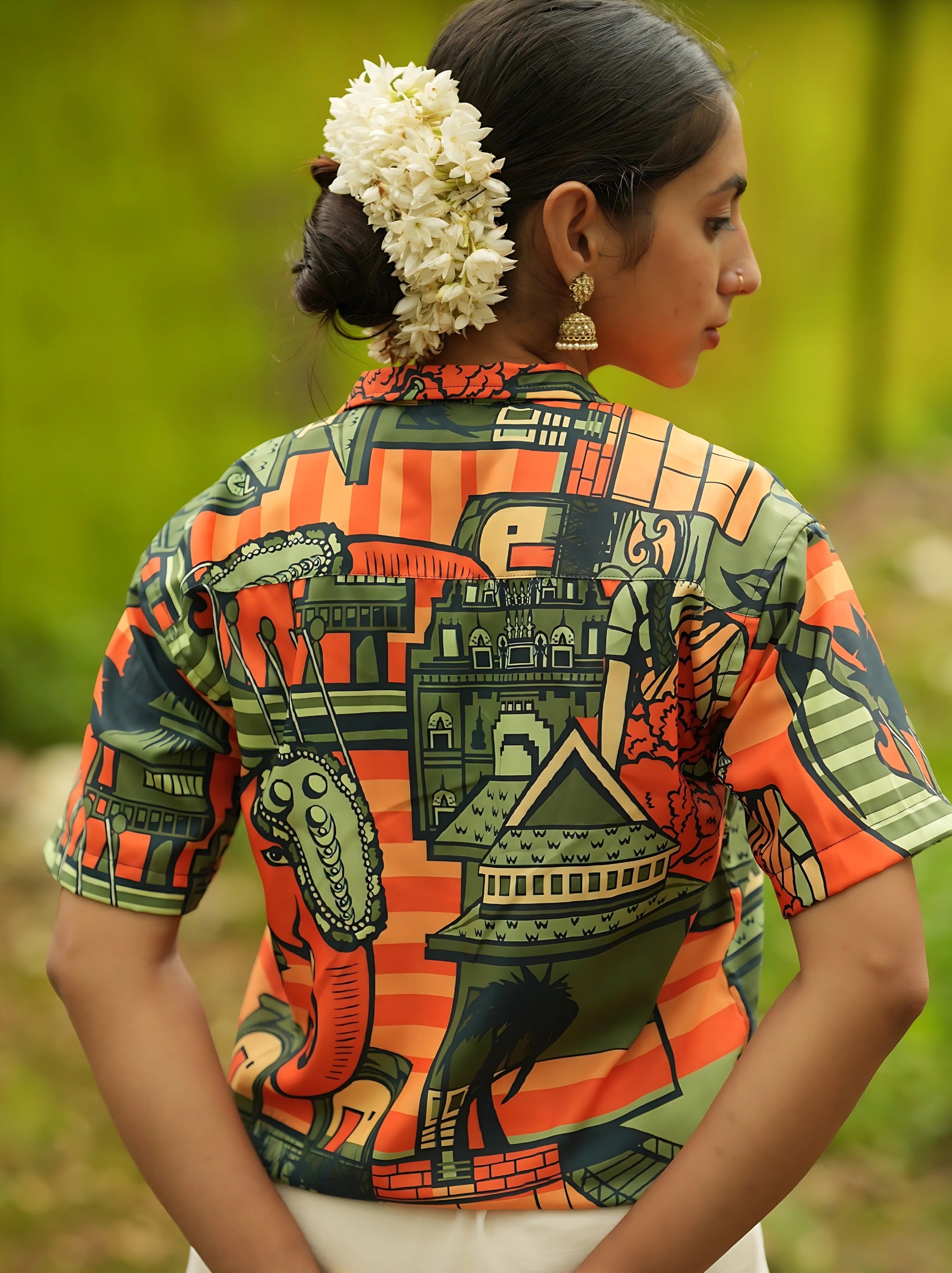 Onam Kerala Cuban Collar Shirt