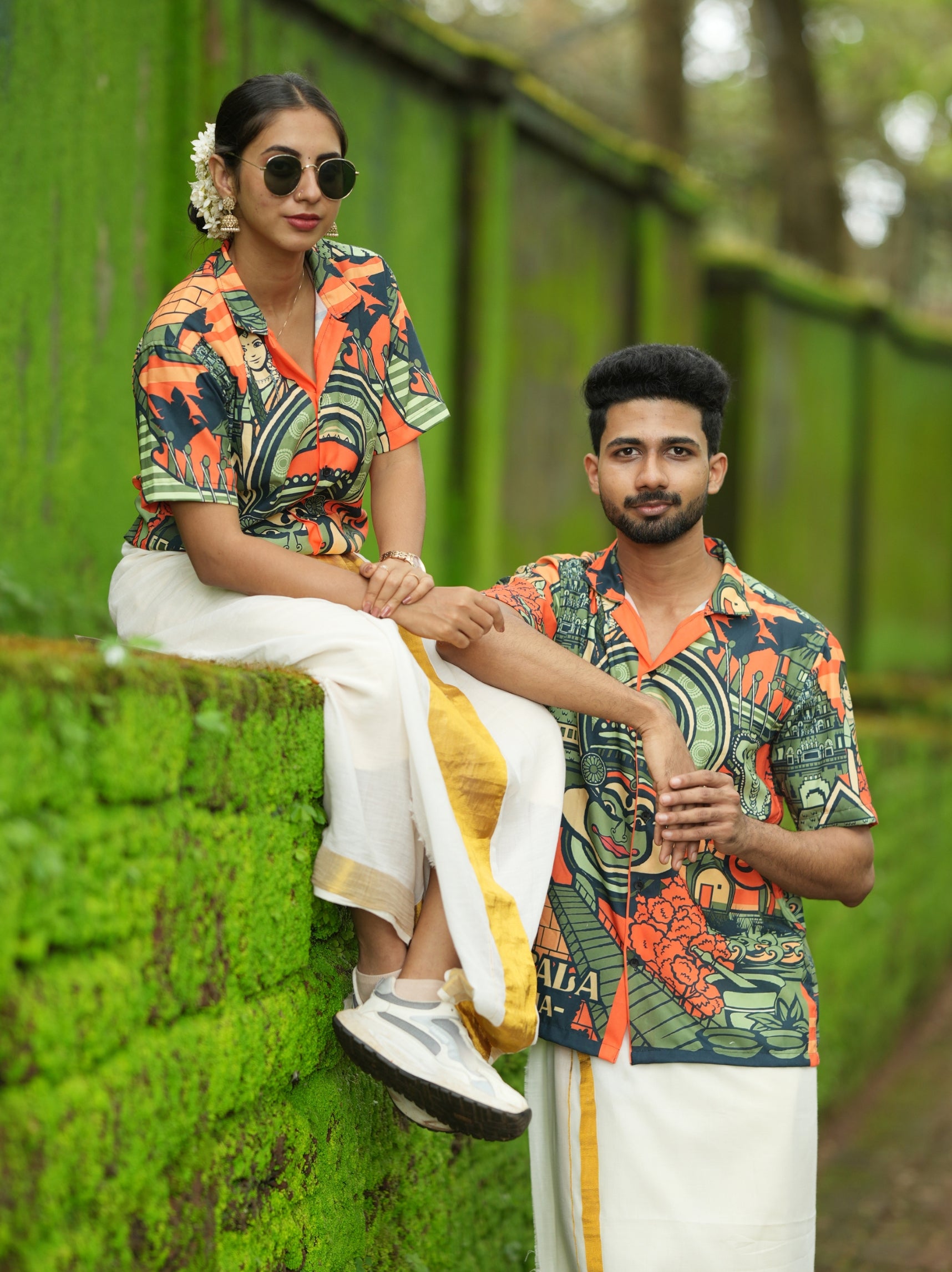 Onam Kerala Cuban Collar Shirt