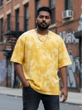 Yellow | Unisex Tie-Dye Oversized T-Shirt