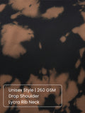 Brown Black | Unisex Tie-Dye Oversized T-Shirt