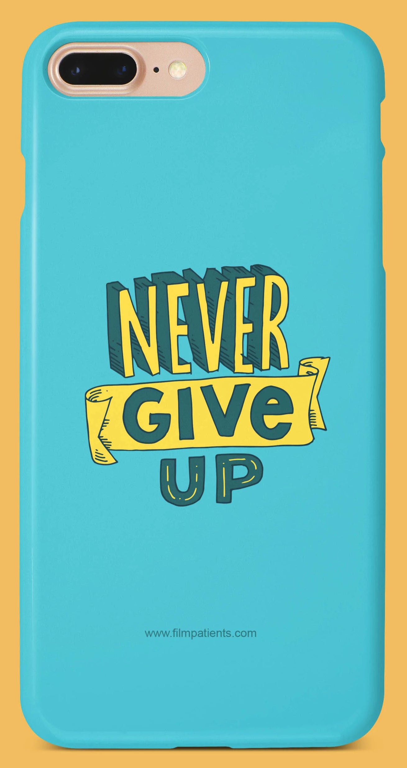 Never Give Up Mobile Cover