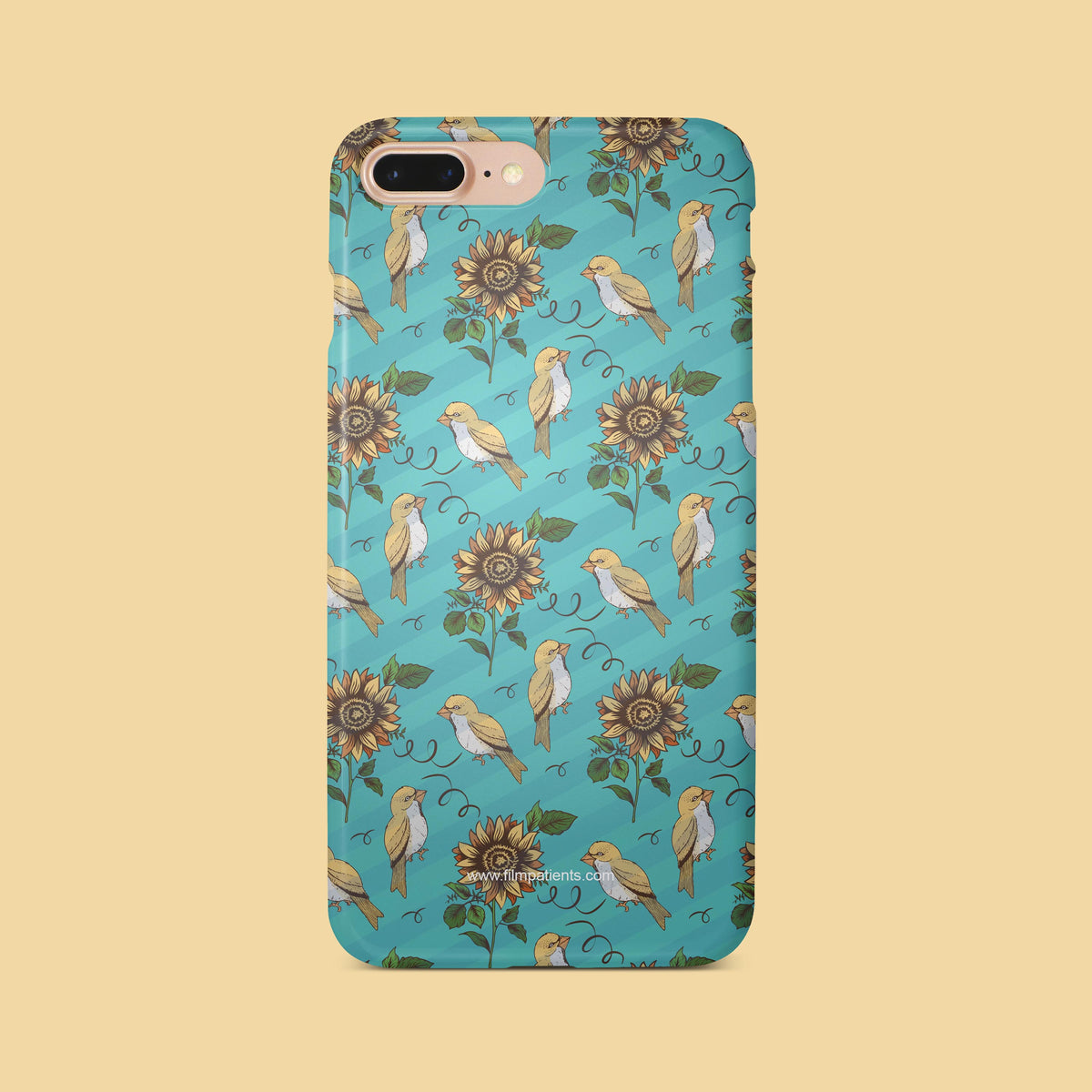 Bird Blue Floral Pattern | Film Patients