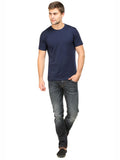 Solids : Premium Navy Blue Unisex T -shirt