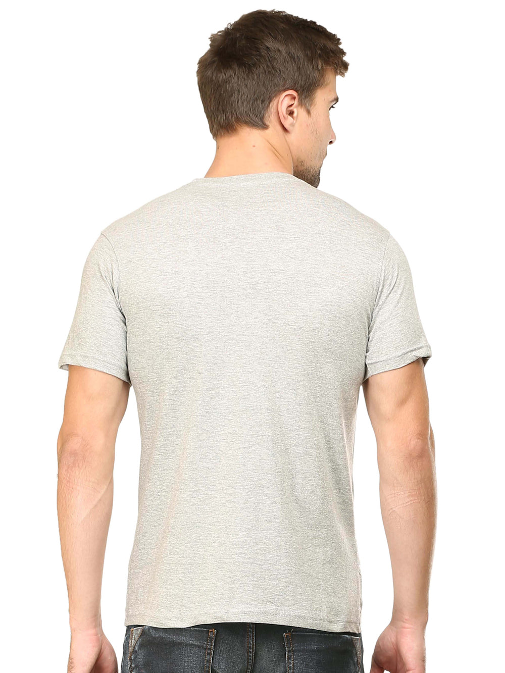 Solids : Premium Grey Melange Unisex T -shirt