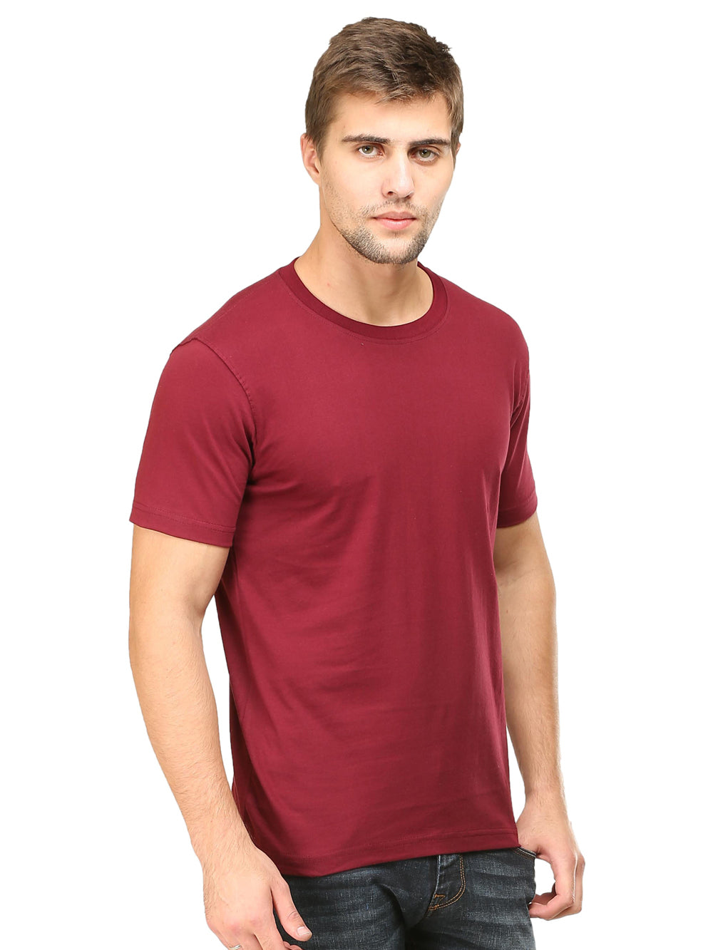Solids : Premium Maroon  Unisex T -shirt