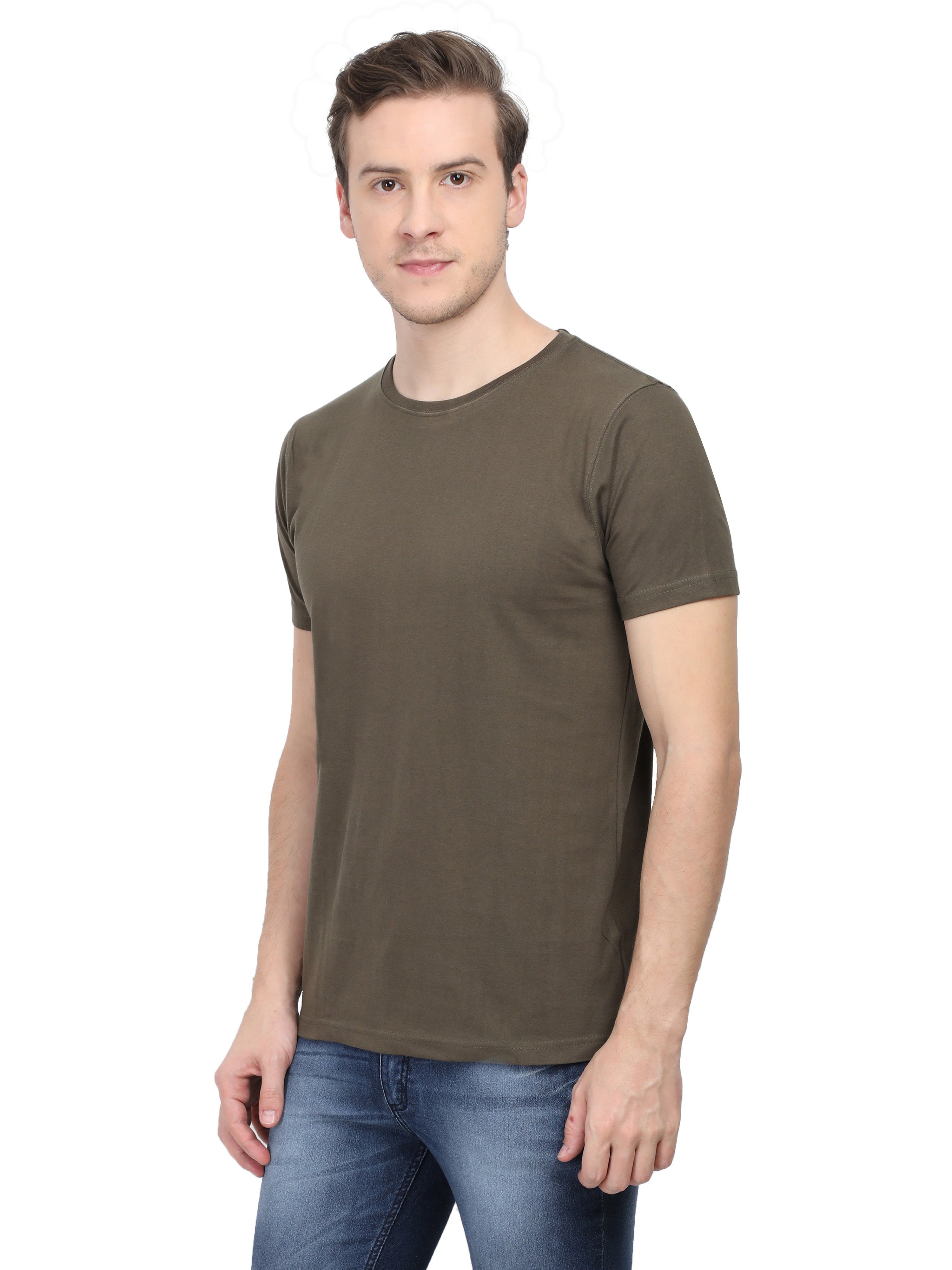 Solids: Olive Green Premium T-shirt