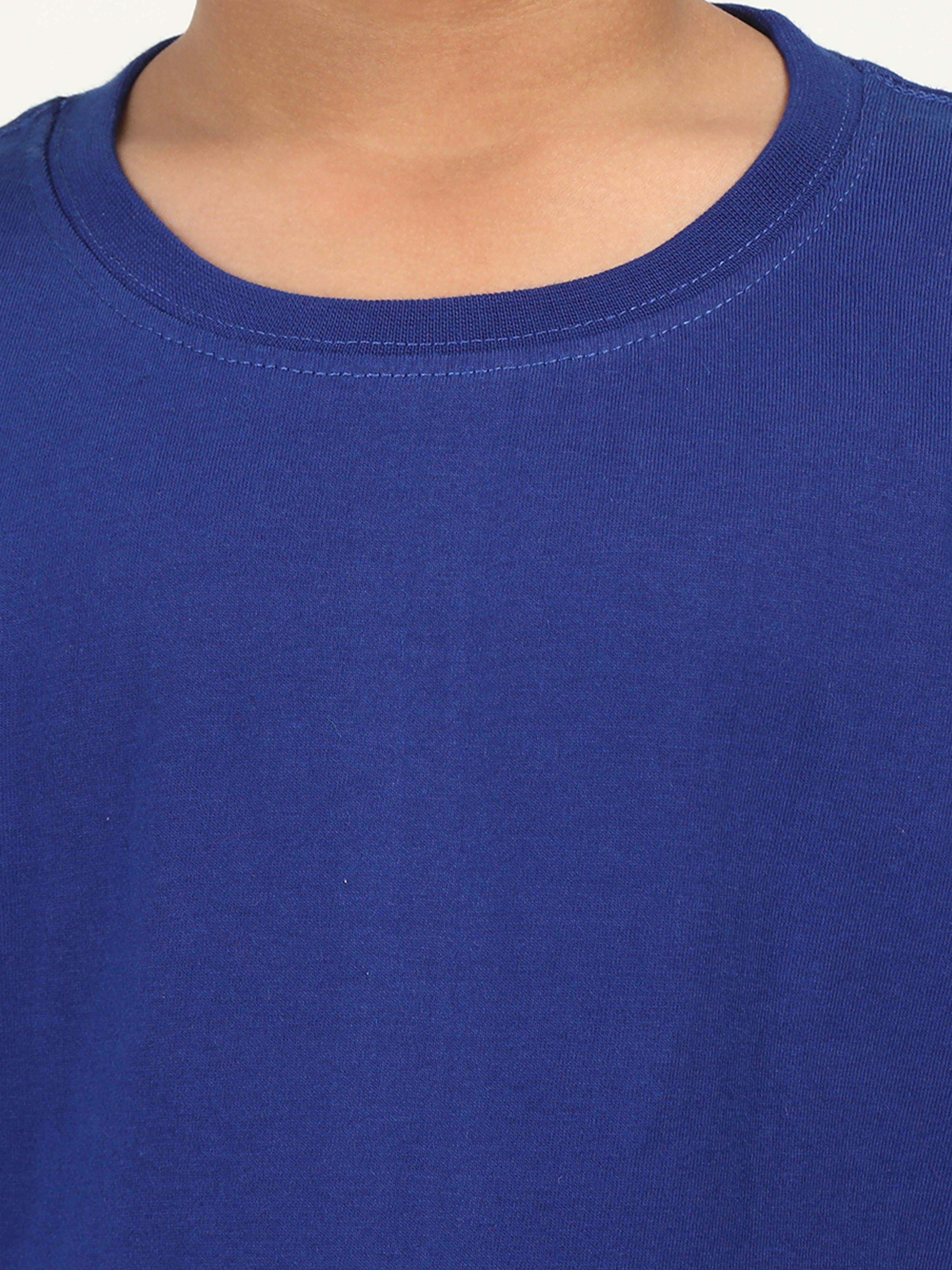 Solids: Plain Royal Blue Kids T-shirt