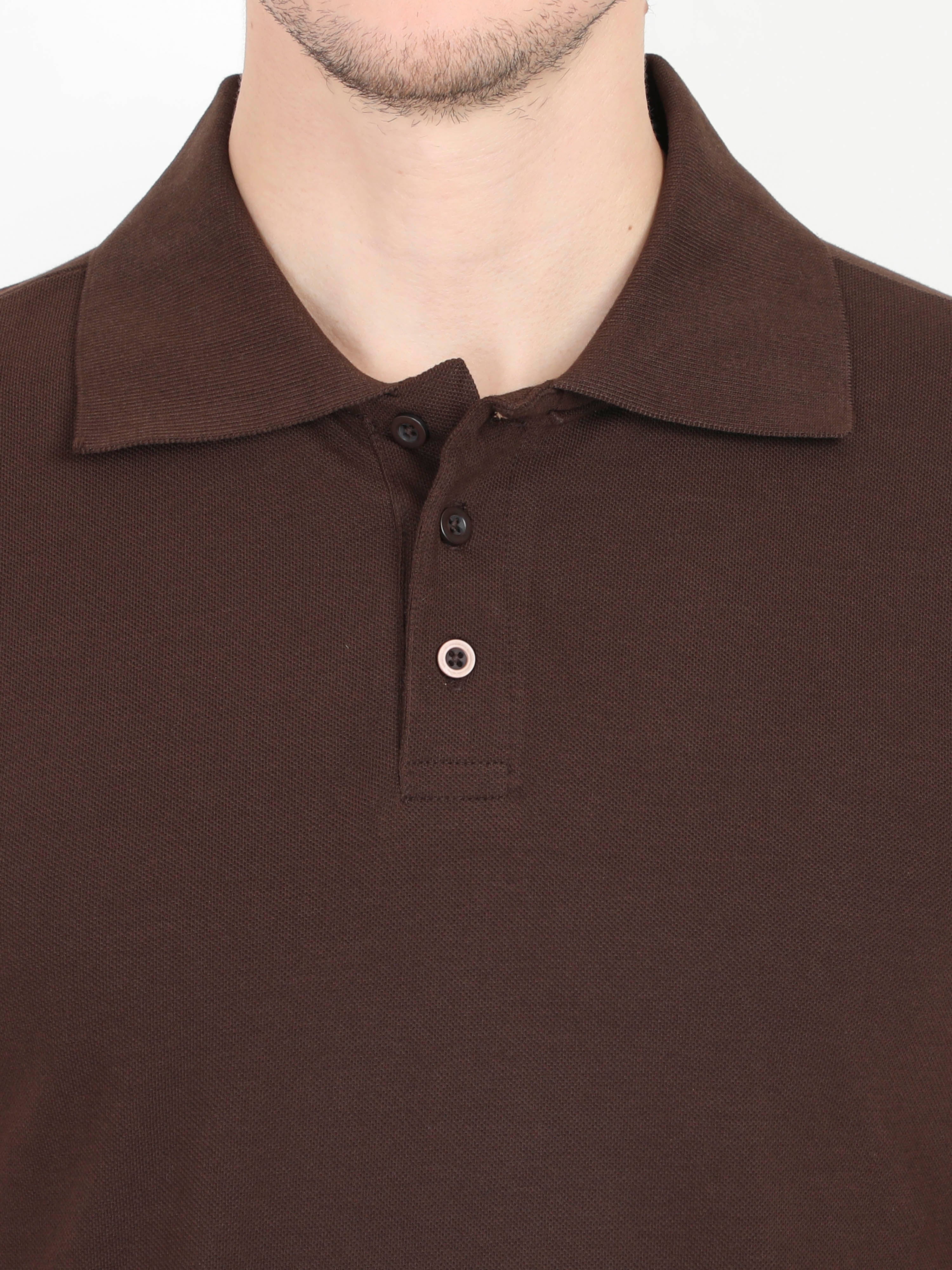 Polos: Coffee Brown  Premium T-shirt