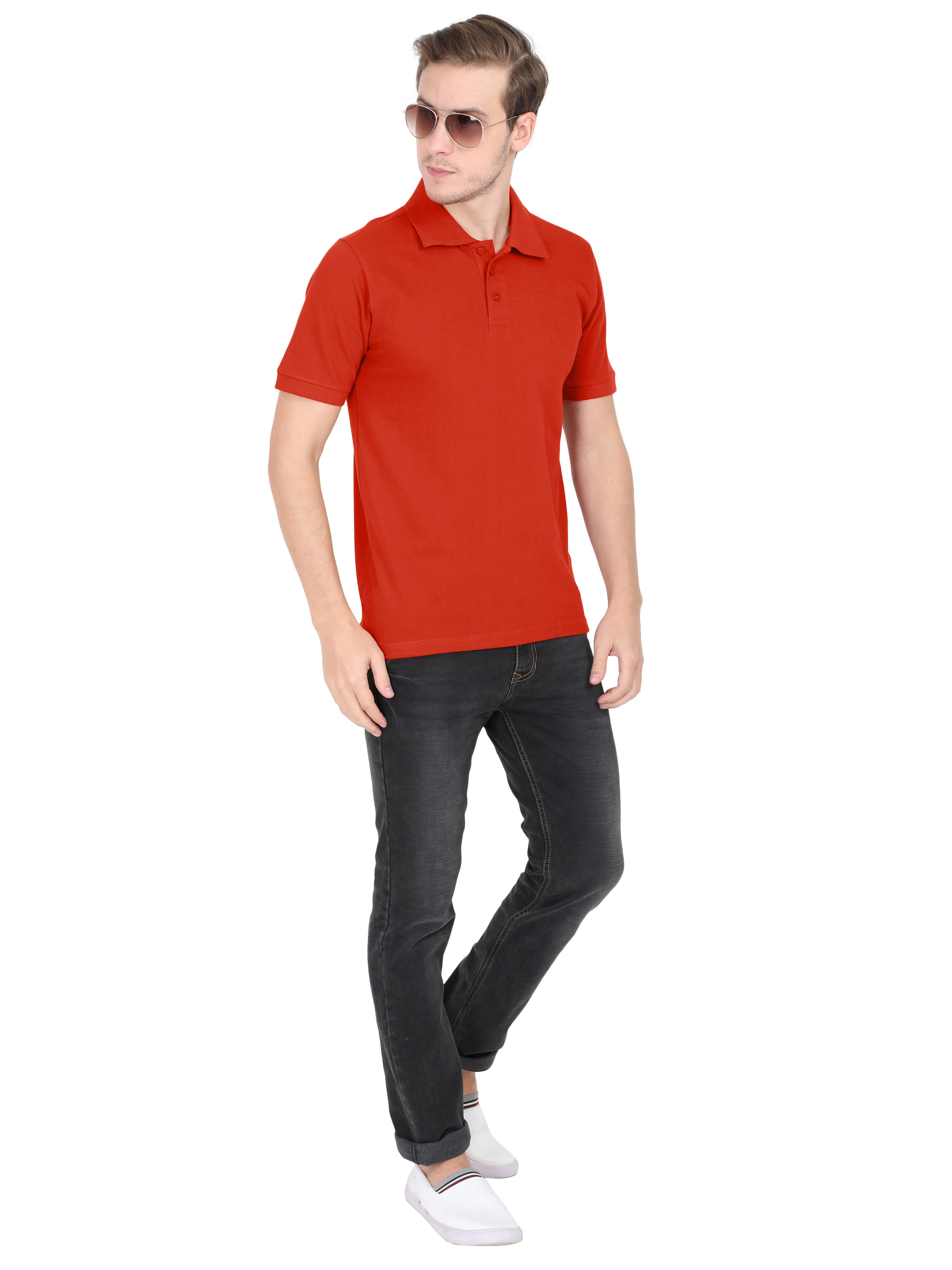 Polos: Brick Red Premium T-shirt