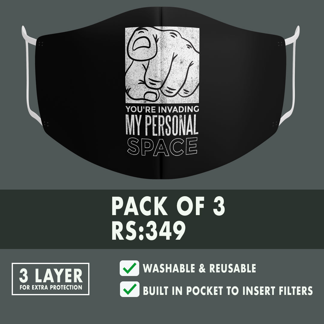 Personal Space Premium Mask (Pack of 3)