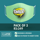 Spread Smile Premium Mask ( Pack of 3)