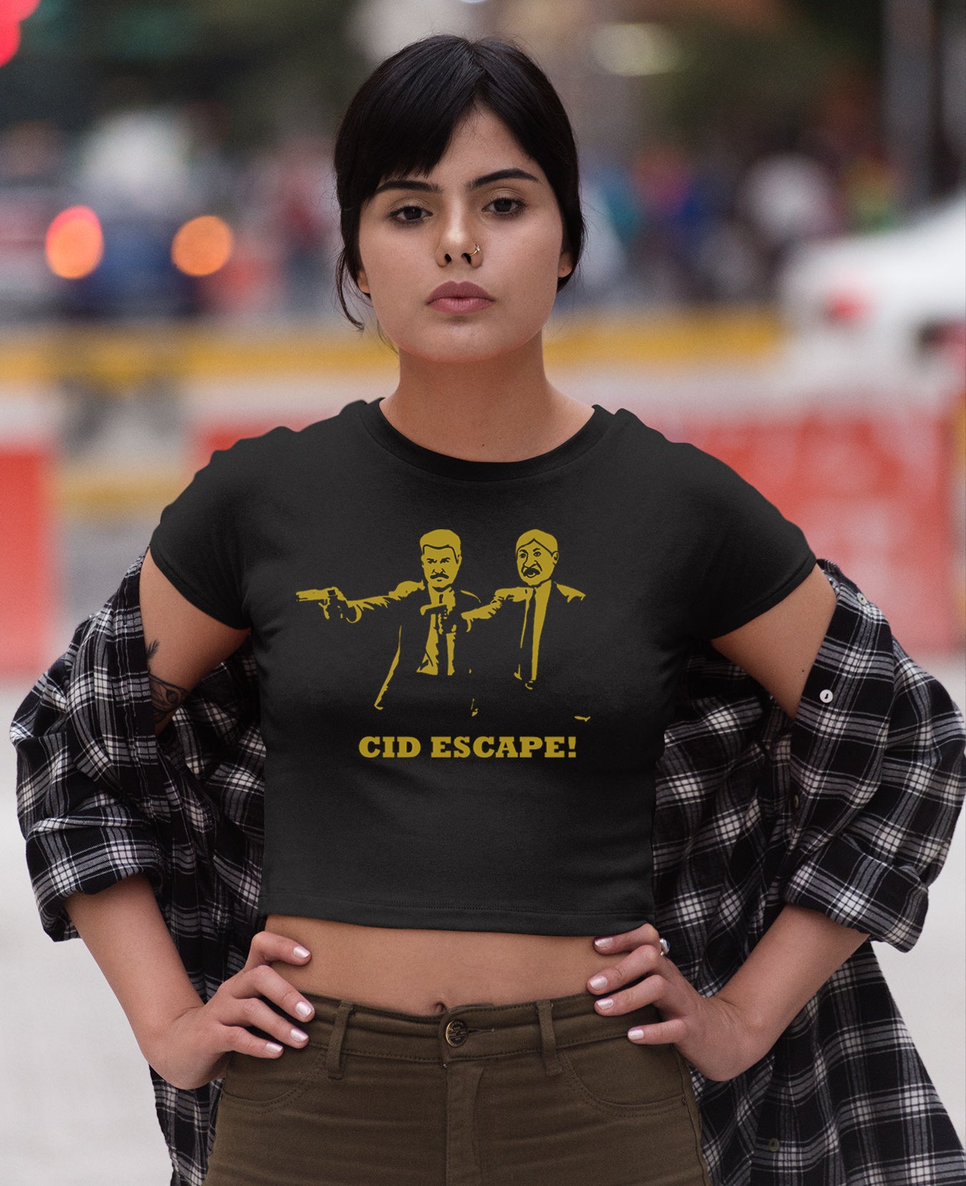 CID Escape - Pulp Fiction CropTop