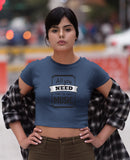 All You Need is Music Crop Top