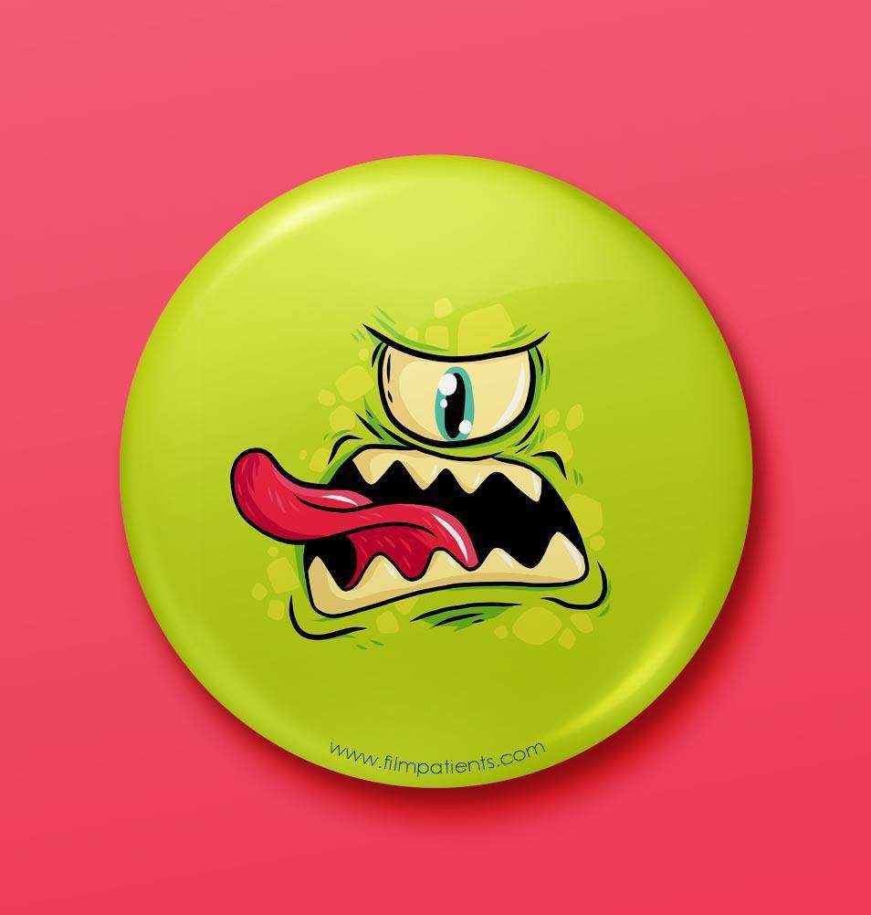 Buy One Eyed Monster Button Badge Online | Film patients