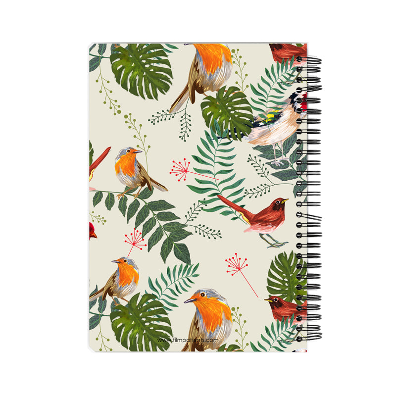 Birds and Leaves Notebook
