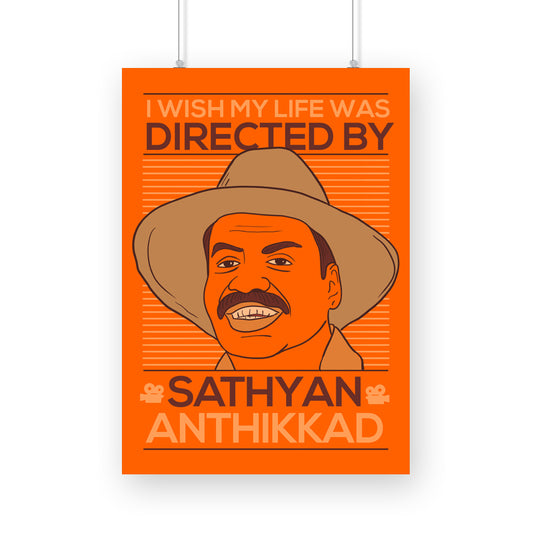 Sathyan Anthikadu Fan Boy A3 Poster
