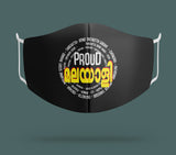 Proud Malayali Premium Printed Mask ( Pack of 3)