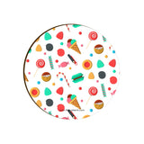 Candies and Ice Cream Pattern Coaster