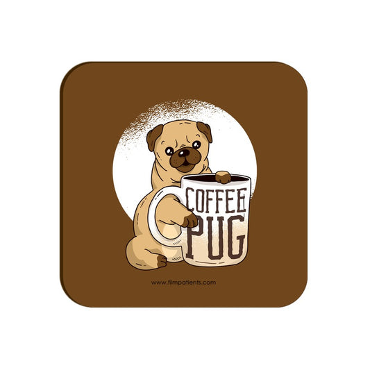 Coffee Pug Coaster