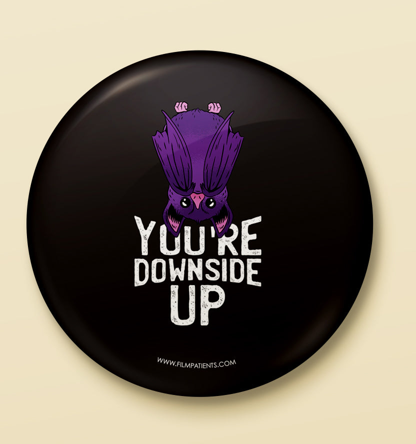 Downside Up Button Badge